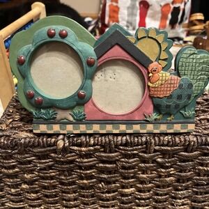 International ROOSTER MORN Double Picture Frame